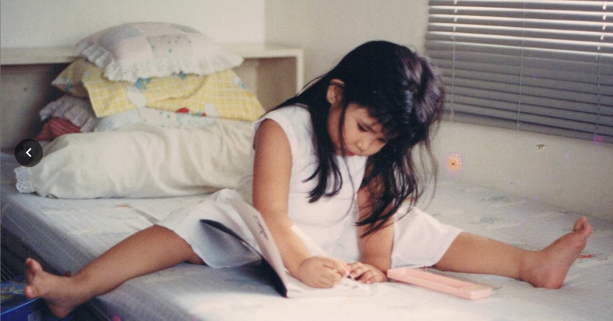 Drawing on bed